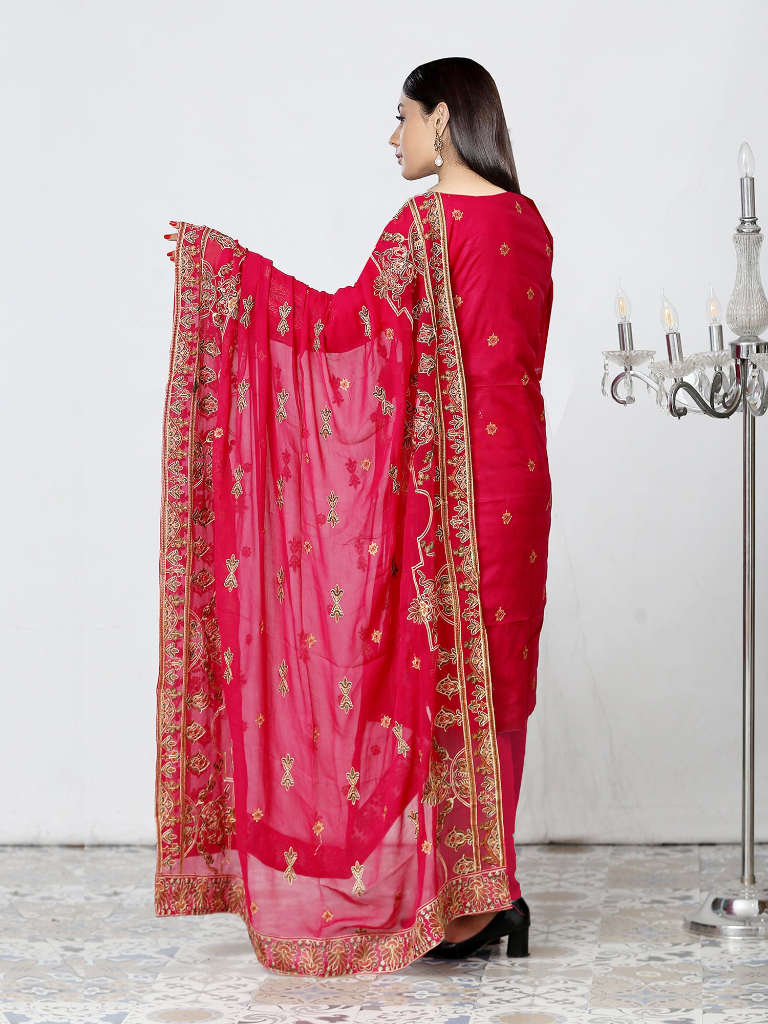 DIL-E-KHAS DG-853E (Unstitched Doria Viscose Collection)
